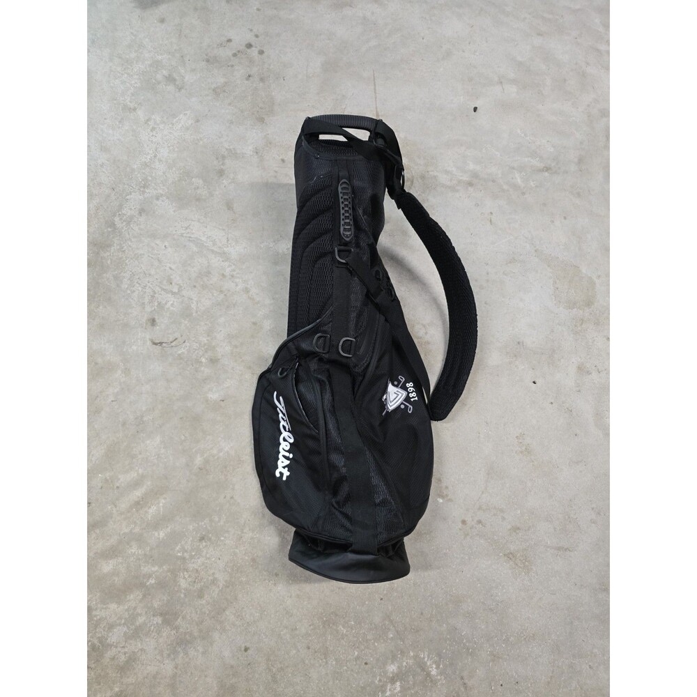 Titleist Sunday Golf Practice Bag Black Lightweight 3-Way Divider Carry Shoulder